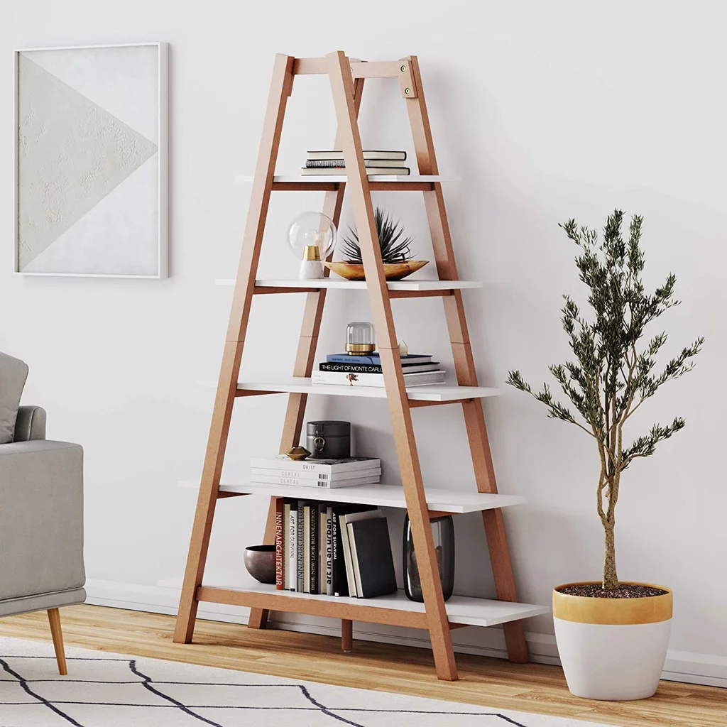 Top5ones Ladder-Bookshelf-Nathan-James-Carlie-Bookcase