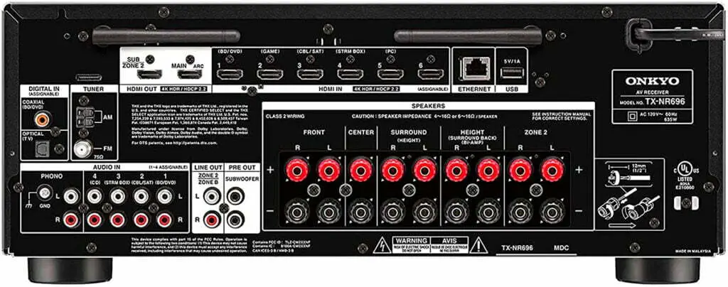 Onkyo-TX-NR696-back