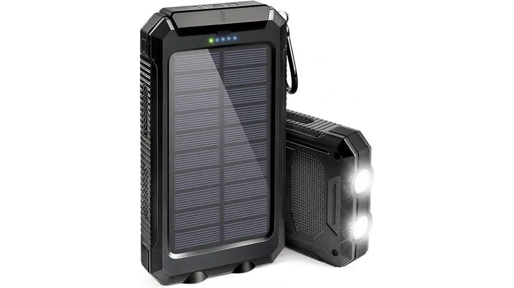 portable solar charger for devices