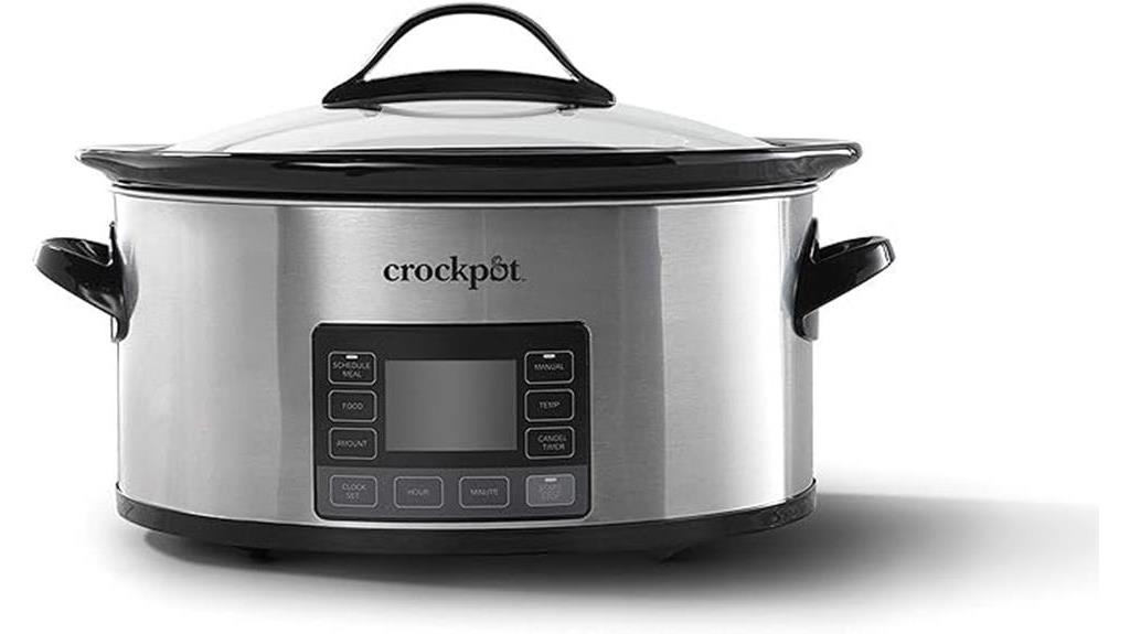 programmable slow cooker with mytime technology