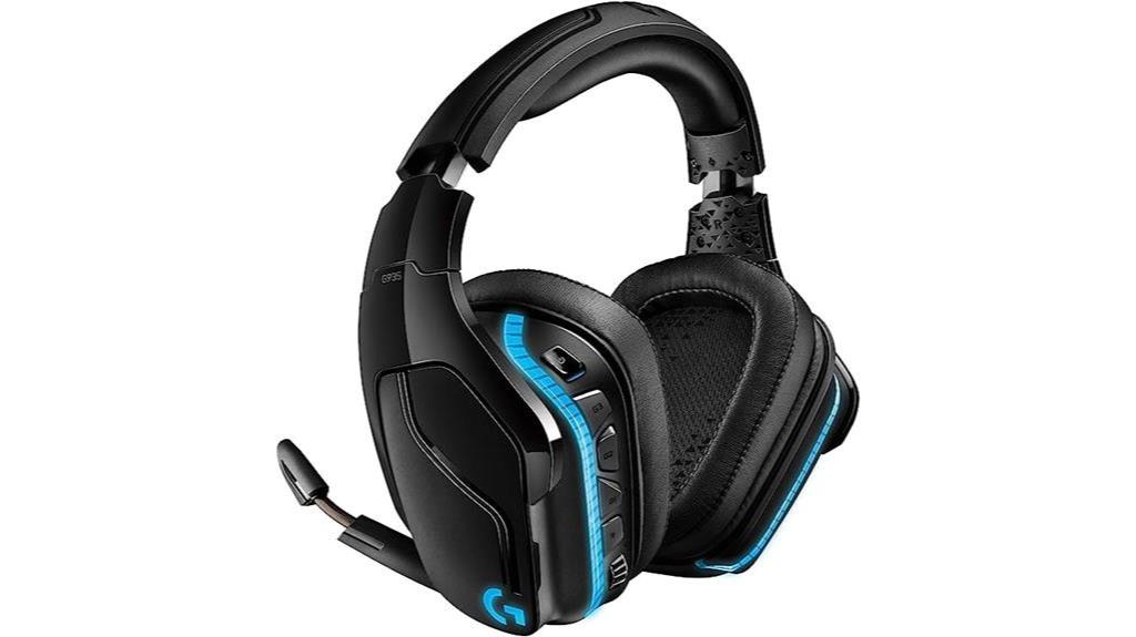 wireless gaming headset with 7 1 surround sound